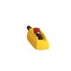 Picture of Pendant control station, Harmony XAC, plastic, yellow, 2 push buttons, 1 emergency stop