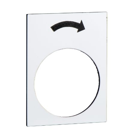 Picture of Marked legend, Harmony XAC, legend, 30x40mm, white, slew right, slow
