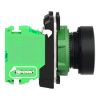 Picture of Harmony XB5R, Wireless and batteryless transmitter, push button, plastic, green, 22mm, spring return