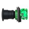 Picture of Harmony XB5R, Wireless and batteryless transmitter, mushroom head 40mm, plastic, black, 22mm, spring return