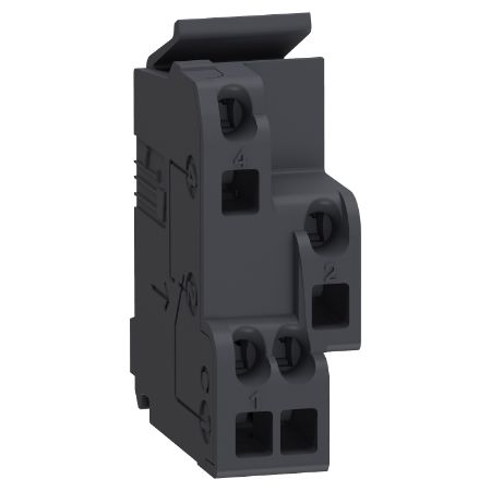 Picture of Standard auxiliary contact, circuit breaker status OF/SD/SDE/SDV, 1 changeover contact type, screwless spring terminals