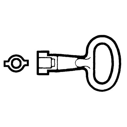Picture of Metal key for 5mm double bar insert