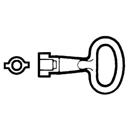 Picture of Metal key for 5mm double bar insert