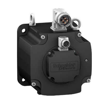 Picture of servo motor BMH, Lexium 32, 30Nm, 5000rpm, keyed shaft, with brake, IP65, IP67, 128 multiturn encoder