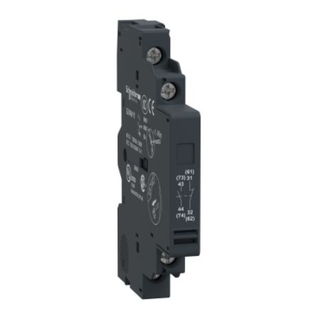 Picture of TeSys; TeSys Deca, Auxiliary contact block,TeSys Deca, 1NO+1NC,left side mounting