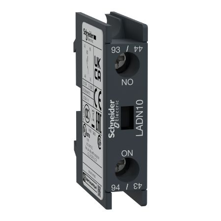Picture of TeSys; TeSys Deca, Auxiliary contact block, 1NO, front mounting, screw clamp terminals