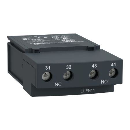 Picture of Auxiliary contacts, TeSys Ultra, 1NO + 1NC, 250VAC/DC, Power pole status, screw terminal