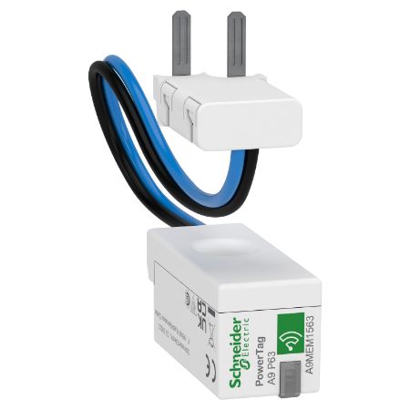 Picture of PowerLogic, Energy sensor, PowerTag PhaseNeutral 63A 1P+N bottom position for RCBO 18mm Slim