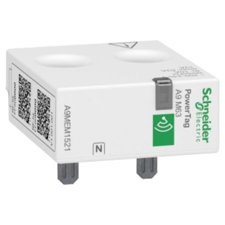 Picture of PowerLogic, Energy sensor, PowerTag Monoconnect 63A 1P+N top position