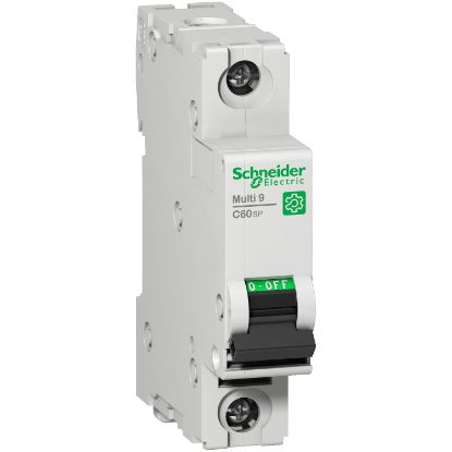 Picture of Miniature circuit breaker (MCB), Multi9 C60SP, 1P, 63A, C curve, 10kA (UL1077), 10kA (IEC/EN 60947-2)