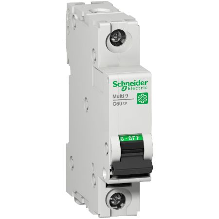 Picture of Miniature circuit breaker (MCB), Multi9 C60SP, 1P, 3A, C curve, 10kA (UL1077), 10kA (IEC/EN 60947-2)