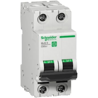 Picture of Miniature circuit breaker (MCB), Multi9 C60SP, 2P, 6A, C curve, 10kA (UL1077), 10kA (IEC/EN 60947-2)