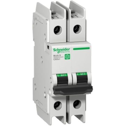 Picture of Miniature circuit breaker (MCB), Multi9 C60BP, 2P, 10A, D curve, 10kA (UL489), 10kA (IEC/EN 60947-2)