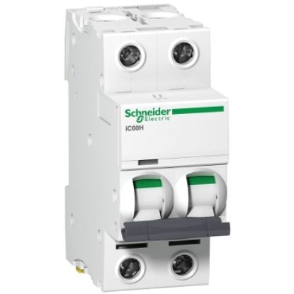 Picture of Acti9, Miniature circuit breaker (MCB), Acti9 iC60H Disbo, 2P, 63A, C curve, 10000A (IEC/EN 60898-1), 15kA (IEC/EN 60947-2)