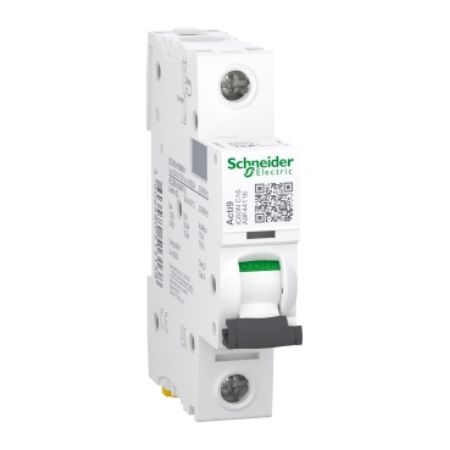 Picture of Acti9, Miniature circuit breaker (MCB), Acti9 iC60N Disbo, 1P, 16A, C curve, 6000A (IEC/EN 60898-1), 10kA (IEC/EN 60947-2)