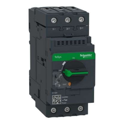 Picture of Motor circuit breaker,TeSys Deca frame 3,3P,37-50A,thermal magnetic,EverLink terminals