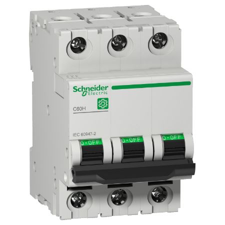Picture of Miniature circuit breaker (MCB), Multi9 C60H, 3P, 10A, D curve, 15kA (IEC/EN 60947-2)