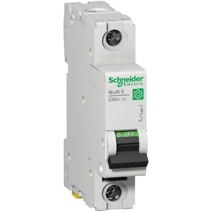Picture of Miniature circuit breaker (MCB), Multi9 C60H-DC, 1P, 63A, C curve, 5kA (UL 1077), 6kA (IEC/EN 60947-2)