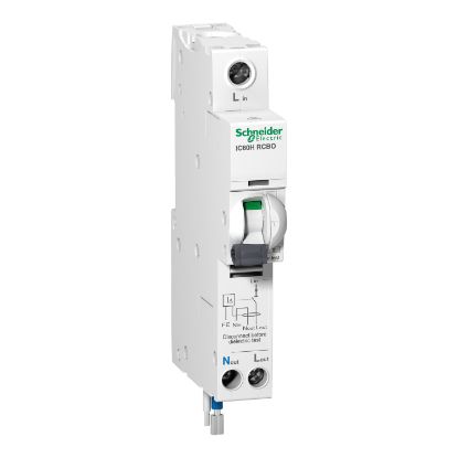 Picture of Acti9, IC60H - earth leakage circuit breaker - 1P + Ns - C curve - 32 A - 30 mA - 110 V
