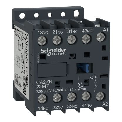 Picture of TeSys, Control relay, TeSys K, 4P(2NO+2NC), 690V, 110V AC standard coil
