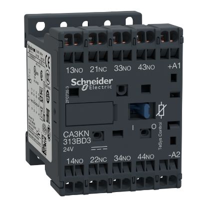 Picture of TeSys, Control relay, TeSys K, 4P(3NO+1NC), 690V, 24V DC coil,spring terminal