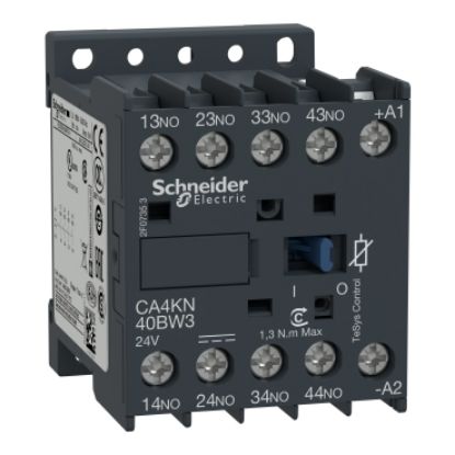 Picture of control relay, TeSys K, 4P(4NO), 690V, 24V DC low consumption coil