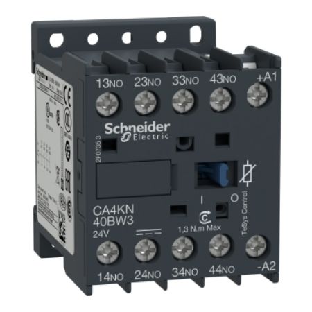 Picture of Control relay, TeSys K, 4NO, <= 690V, 110V DC low consumption coil