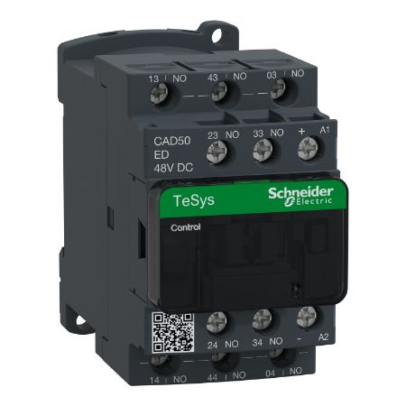Picture of TeSys; TeSys Deca, Control relay, 5NO, 0 to 690V, 48VDC standard coil, screw clamp