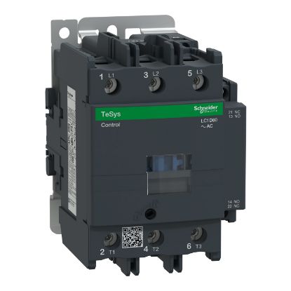 Picture of TeSys, Contactor, TeSys Deca, 3P(3NO), AC-3/AC-3e, <=440V, 80A, 48V AC 50/60Hz coil