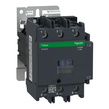 Picture of TeSys, Contactor, TeSys Deca, 3P(3NO), AC-3/AC-3e, 440V, 80A, 110V DC wide range coil