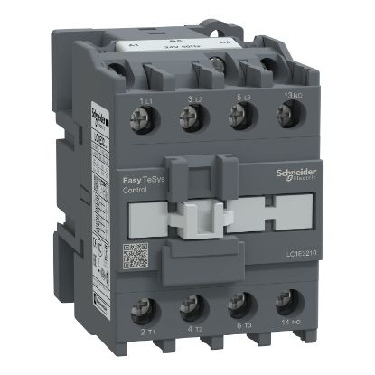 Picture of Contactor,Easy TeSys Control,LC1E,3P(3NO),AC-3,<=440V,32A,24V AC coil,50Hz,1NO auxiliary contact
