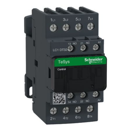 Picture of TeSys; TeSys Deca, Contactor, 4P(4 NO), AC-1, <= 440V, 32A, 240V AC 50/60Hz coil, screw terminal