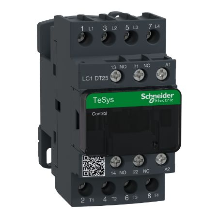 Picture of TeSys; TeSys Deca, Contactor, 4P(4 NO), AC-1, 0 to 440V, 25A, 220VAC 50/60Hz coil