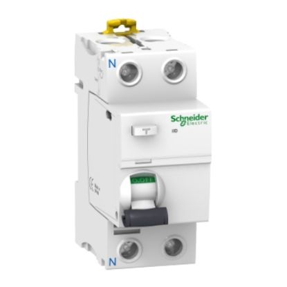 Picture of Acti9, Residual current circuit breaker (RCCB), Acti9 iID, 2P, 63A, A type, 300mA, selective