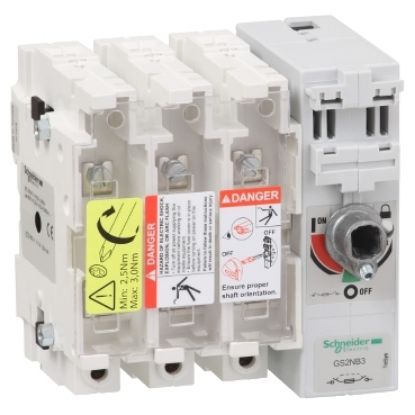 Picture of Switch disconnector fuse, TeSys GS, 3P, 250A, fuse type BS, size B1, B2, B3