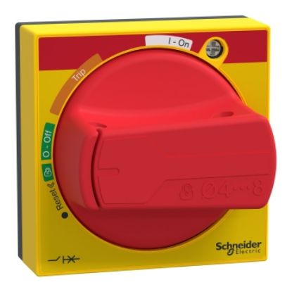 Picture of TeSys, Rotary handle, TeSys Deca-GV3-U, IP54, red handle, with trip indication