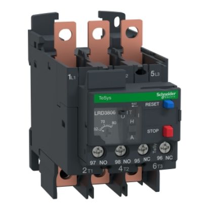 Picture of Thermal overload relay,TeSys Deca,62-80A,1NO+1NC,class10A,lugs ring terminal