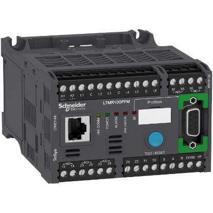 Picture of Motor controller, TeSys T, Motor Management, Profibus DP, 6 logic inputs, 3 logic outputs, 5 to 100A, 100 to 240VAC