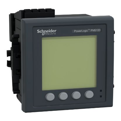 Picture of power meter PowerLogic PM5110, modbus, up to 15th Harmonic, 1DO 33 alarms