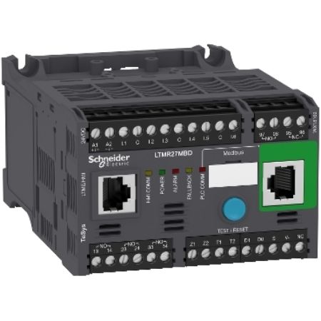 Picture of Motor Management, TeSys T, motor controller, Modbus, 6 logic inputs, 3 relay logic outputs, 1.35 to 27A, 24VDC