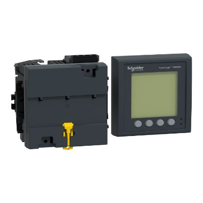 Picture of power meter PowerLogic PM5563, 2 ethernet, up to 63th Harmonic, 1,1MB 4DI/2DO 52 alarms, with remote display