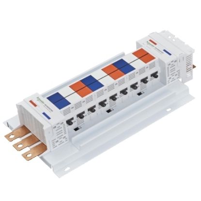 Picture of Acti9, SAU Chassis, Acti9, 250A, 3Ph, 36 poles, 27mm for C120 MCB, dual feed