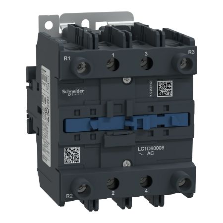 Picture of Contactor, TeSys Deca, 4P(2NO+2NC), AC-1, <=440V, 125A, 110V AC 50/60Hz coil, screw clamp terminal