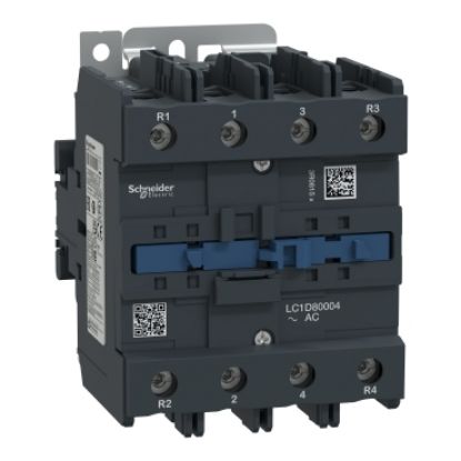 Picture of Contactor, TeSys Deca, 4P(4NO), AC-1, <=440V, 125A, 415V AC 50Hz coil, screw clamp terminal