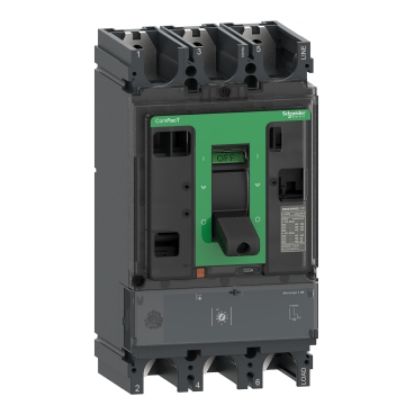 Picture of Circuit breaker, ComPacT NSX630N, 50kA/415VAC, 3 poles, MicroLogic 1.3M trip unit 500A