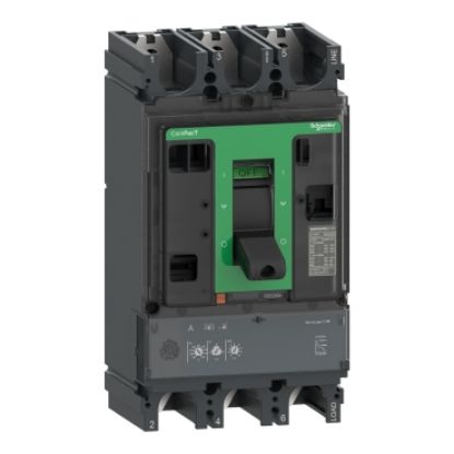 Picture of Circuit breaker, ComPacT NSX630N, 50kA/415VAC, 3 poles, MicroLogic 2.3M trip unit 500A
