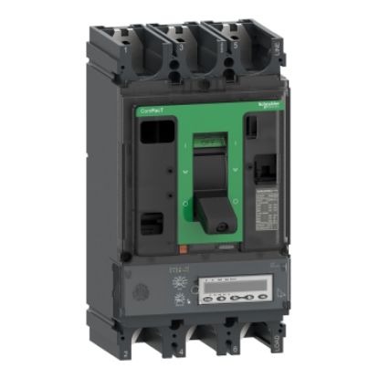 Picture of Circuit breaker, ComPacT NSX400HB2, 100kA/690VAC, 3 poles, MicroLogic 5.3E trip unit 400A