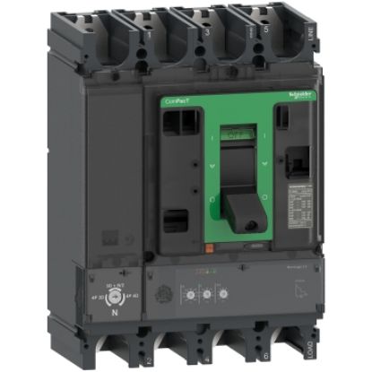 Picture of Circuit breaker, ComPacT NSX630HB2, 100kA/690VAC, 4 poles, MicroLogic 2.3 trip unit 630A