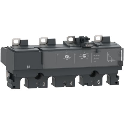 Picture of Trip unit TM160DC, ComPacT NSX160 DC, 4 poles, thermal magnetic protections, 160A rating