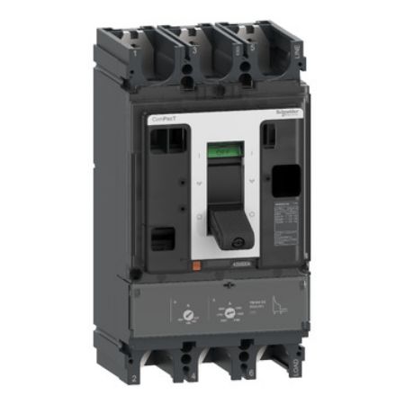 Picture of Circuit breaker, ComPacT NSX400S DC, 100kA/750VDC, 3 poles, TM-DC trip unit 320A